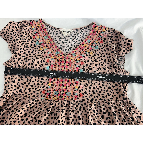 Whimsigoth Savannah Jane Boho Cottage Feminine Animal Print Embroidered Size M - Picture 5 of 7